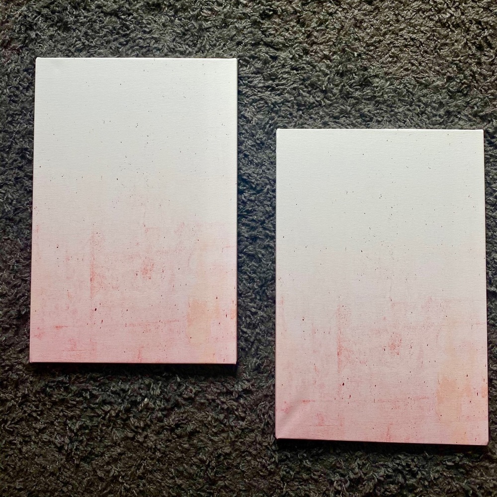 Pink ombré Canvases